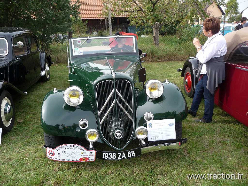 2014_Rustenhart (93).JPG - 34ème Randonnée Internationale des Vendanges organisée par le CVAAM, Traction Cabriolet 7C de 1936